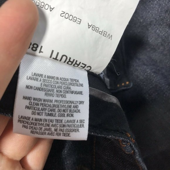 Cerruti 1881 Darkwash Jeans 33x33.5 Zipper Pockets - Picture 4 of 12